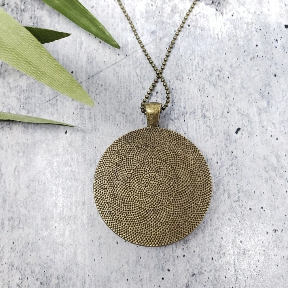 New Handmade | Dot Fabric Button Necklace